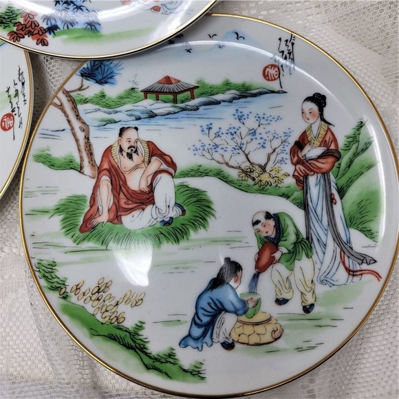 Oriental Style Collector plates by Dorothy Logan Studios - Picture 6 of 10